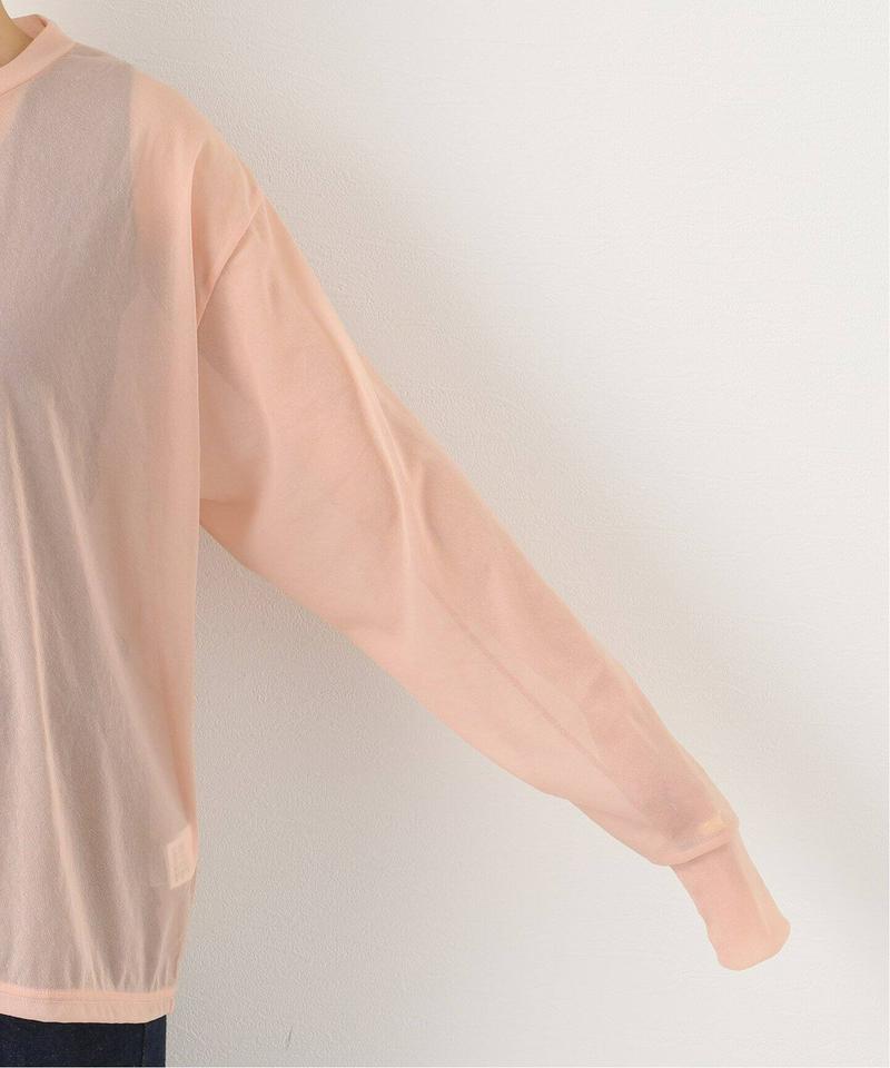 【CLANE / クラネ】COLOR LINE SHEER LONG SLEEVE TOPS：カットソー