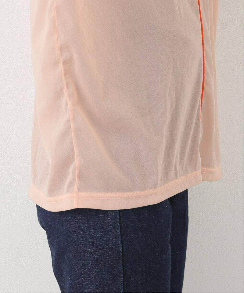 【CLANE / クラネ】COLOR LINE SHEER LONG SLEEVE TOPS：カットソー