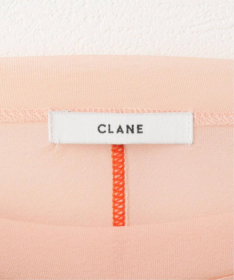 【CLANE / クラネ】COLOR LINE SHEER LONG SLEEVE TOPS：カットソー
