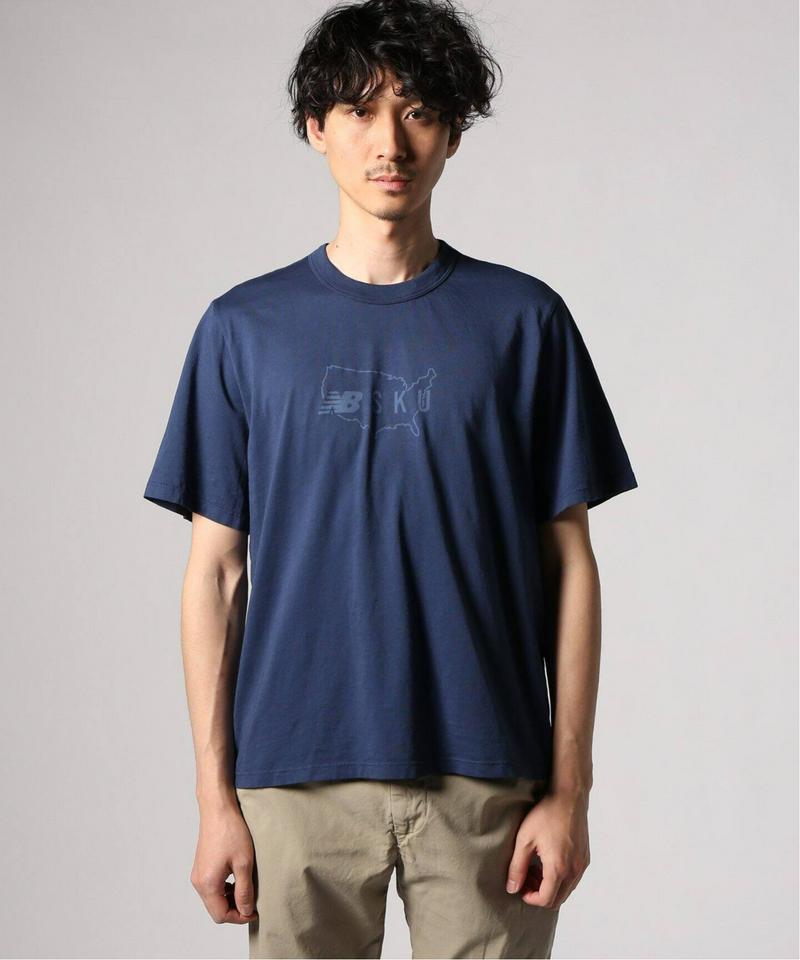 【New Balance×SAVE KHAKI UNITED】 S/S SUPIMA SPORT TEE W/ICON PRIN