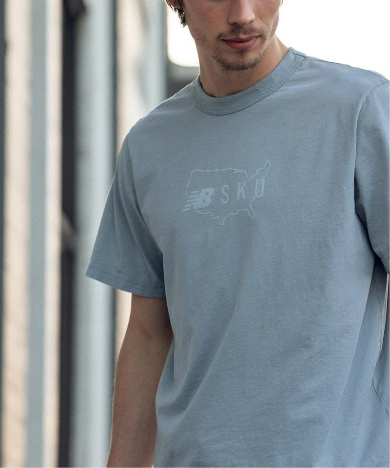 【New Balance×SAVE KHAKI UNITED】 S/S SUPIMA SPORT TEE W/ICON PRIN
