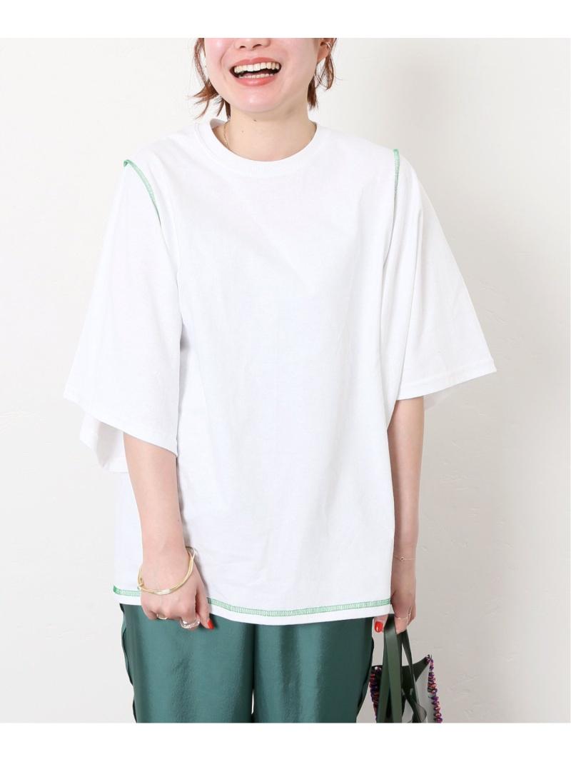 PRE_INSIDE OUT WIDE SLEEVE T（PRE_）