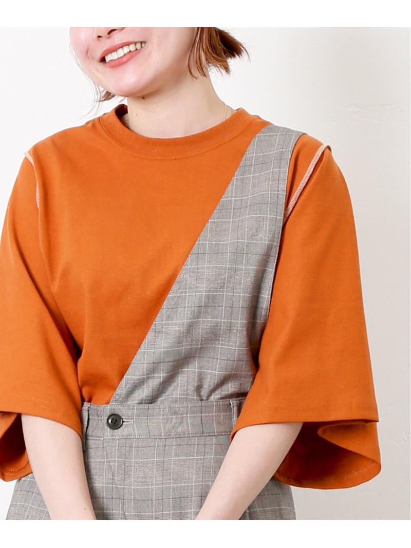 PRE_INSIDE OUT WIDE SLEEVE T（PRE_）