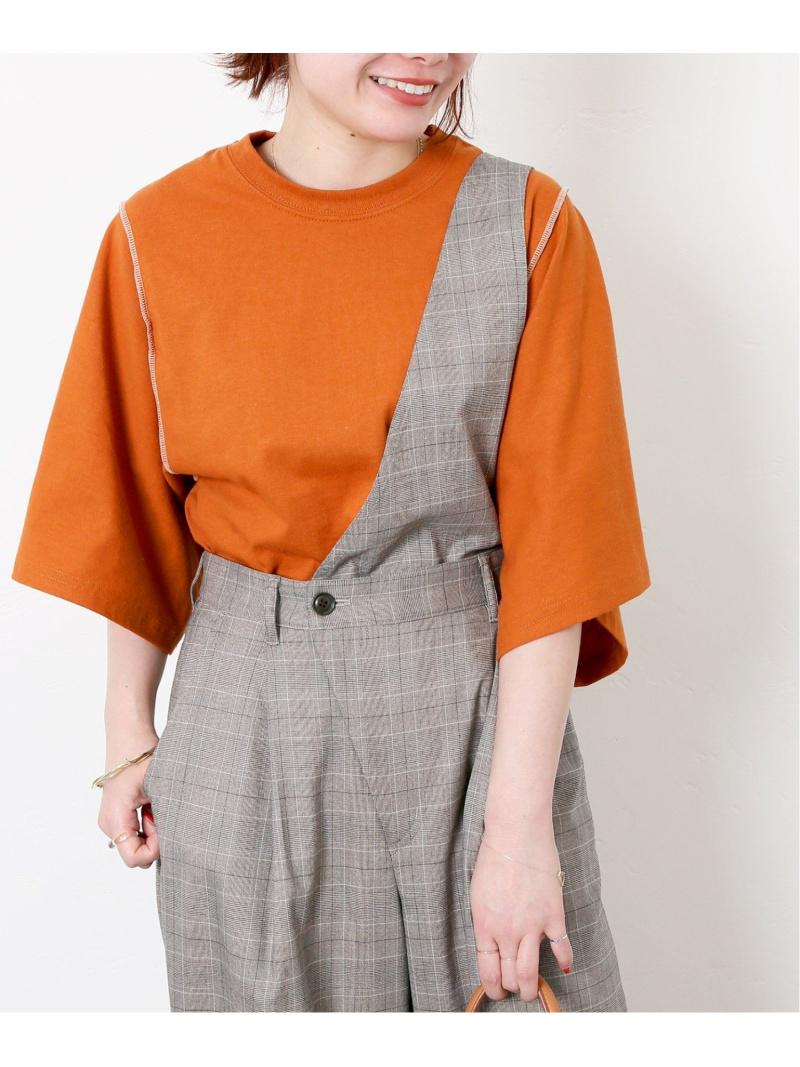 PRE_INSIDE OUT WIDE SLEEVE T（PRE_）