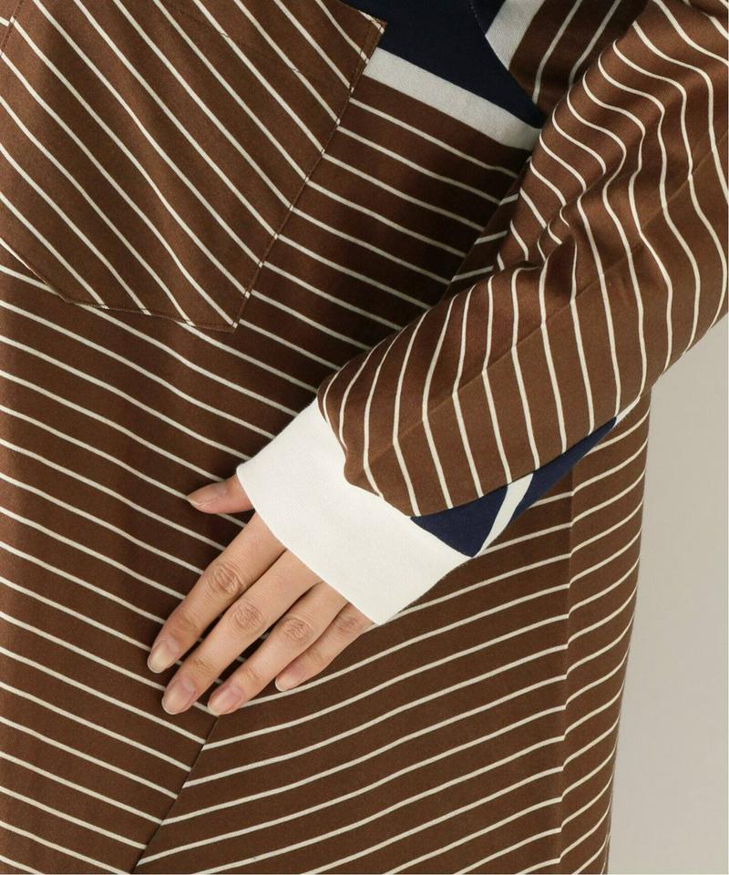【NOMA t.d.】N Stripe Twisted LS Tee：カットソー（JOURNAL STANDARD relume