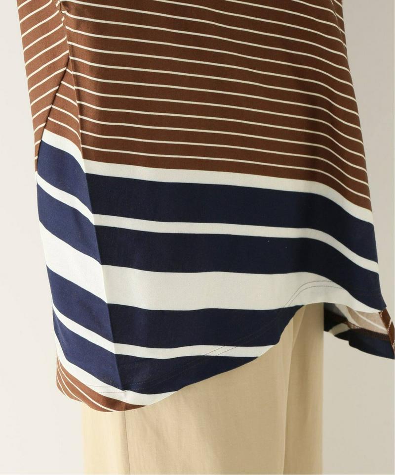 【NOMA t.d.】N Stripe Twisted LS Tee：カットソー（JOURNAL STANDARD relume