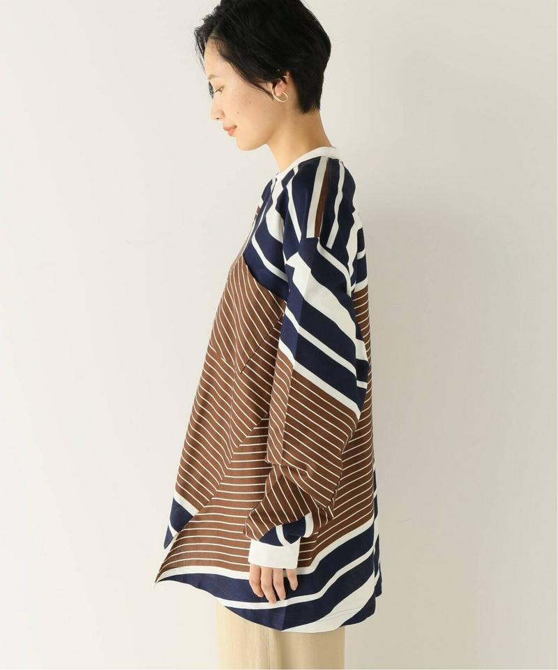 【NOMA t.d.】N Stripe Twisted LS Tee：カットソー（JOURNAL STANDARD relume