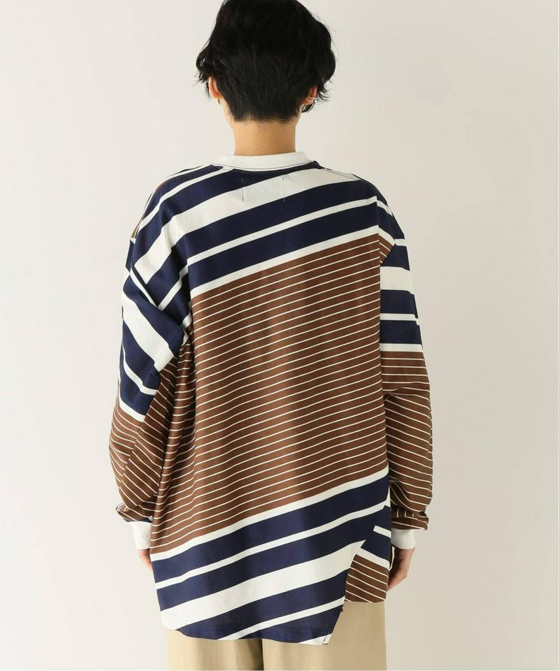 【NOMA t.d.】N Stripe Twisted LS Tee：カットソー（JOURNAL STANDARD relume