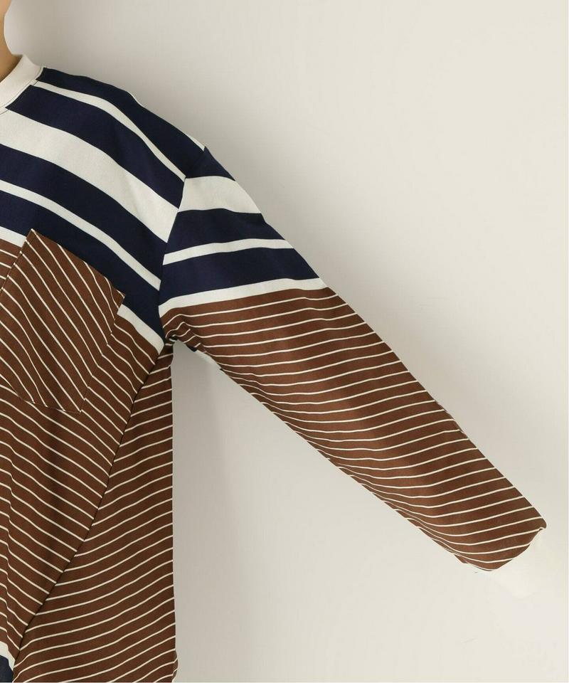 【NOMA t.d.】N Stripe Twisted LS Tee：カットソー（JOURNAL STANDARD relume