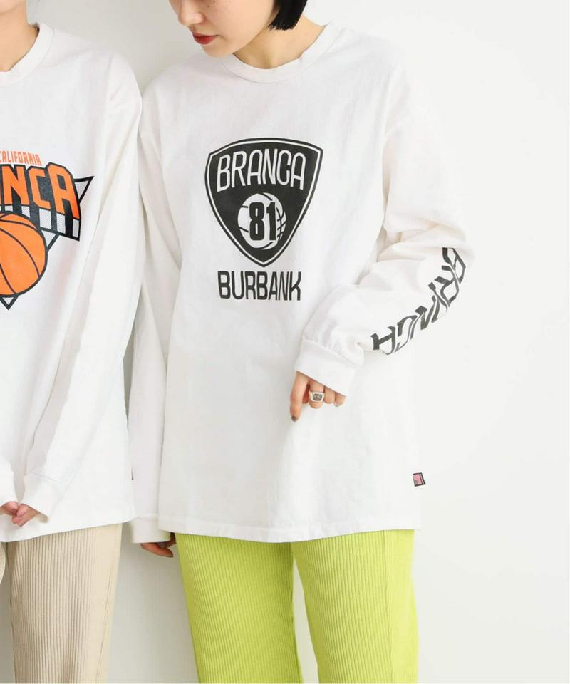 【＋81 BRANCA/プラスハチイチブランカ】Sports L/S Tee：Tシャツ◆（JOURNAL STANDARD re