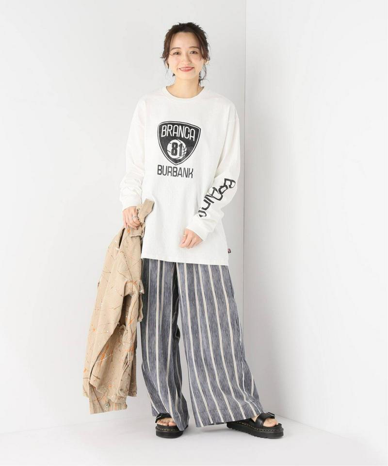 【＋81 BRANCA/プラスハチイチブランカ】Sports L/S Tee：Tシャツ◆（JOURNAL STANDARD re