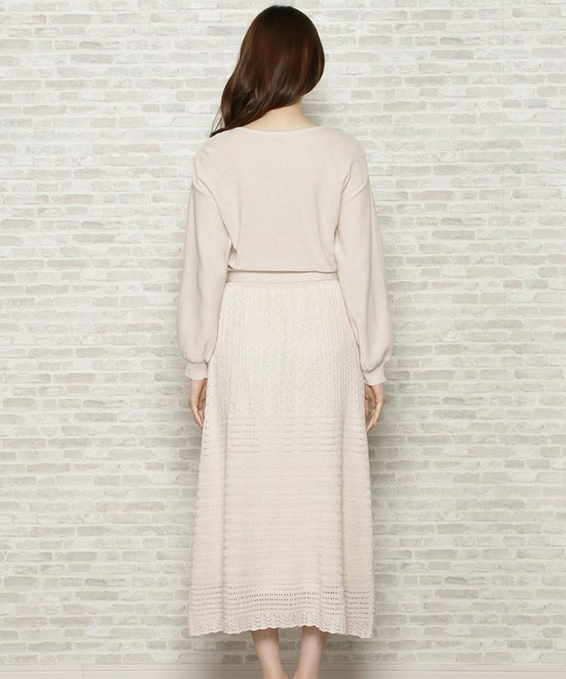 スカシドッキングニットワンピース