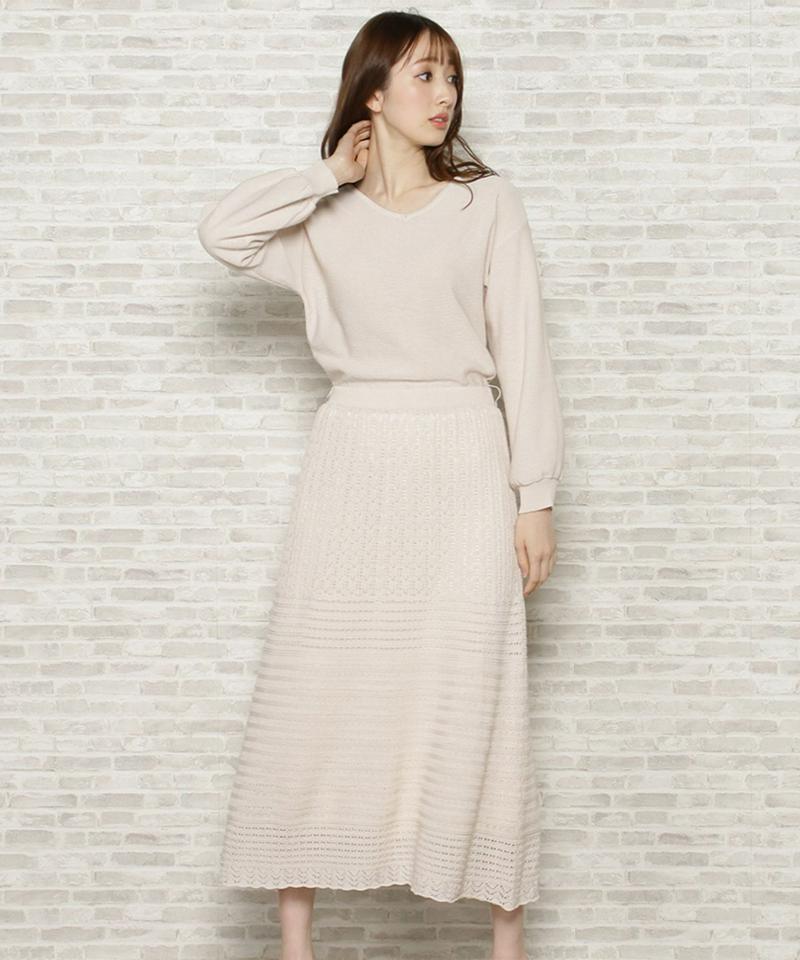 スカシドッキングニットワンピース