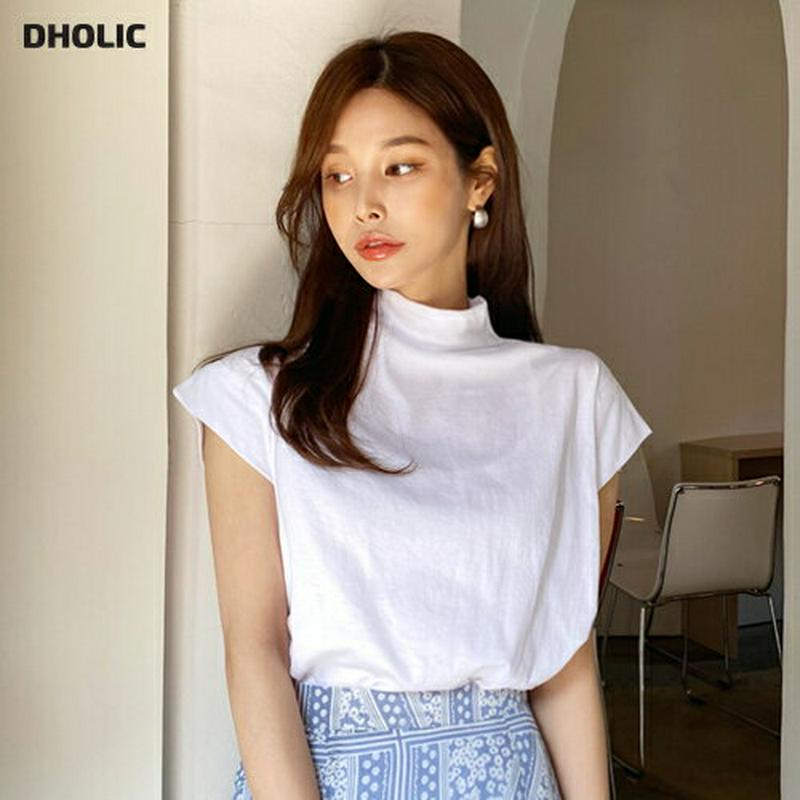 キャップスリーブTシャツ・全5色・b61705 レディース【tops】【トップス キャップスリーブ スリーブレス ノースリーブ 