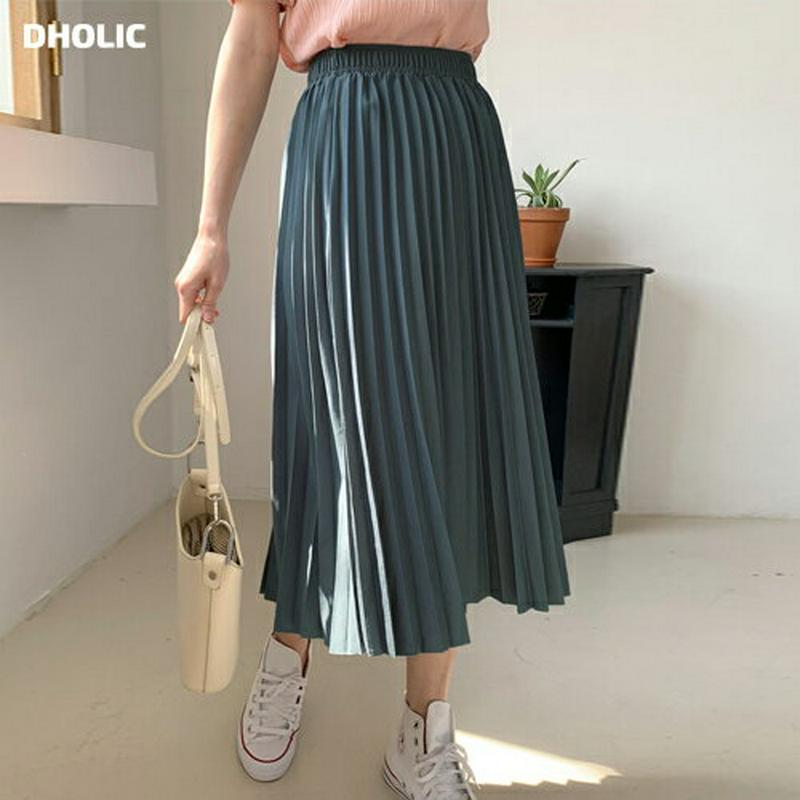 ウエストゴムプリーツスカート・全4色・b58741 レディース 【sk】【スカート ロング ロングスカート プリーツ プリーツス