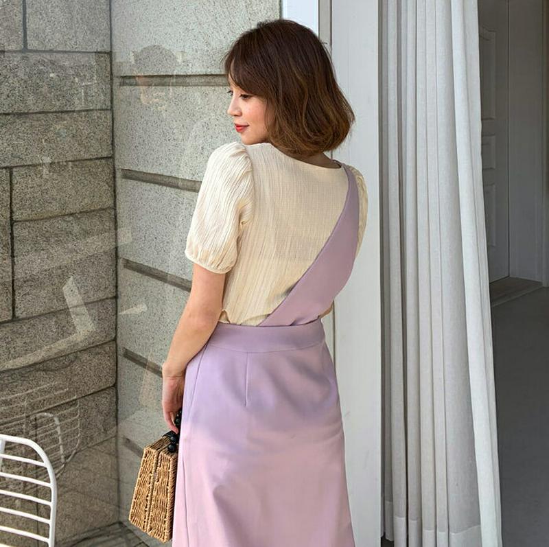 2WAYワンショルワンピース・全3色・t58735 レディース 【ops】【ワンピース ロング ロングワンピース ワンショルダー