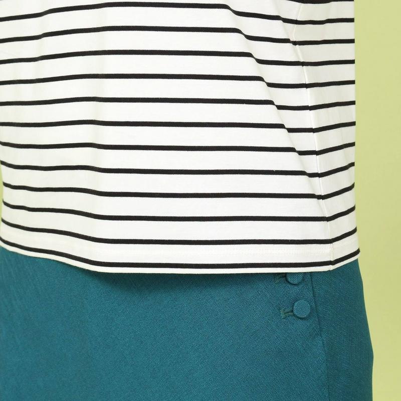 シルスムースフレアスリーブＴシャツ