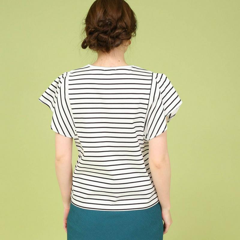 シルスムースフレアスリーブＴシャツ