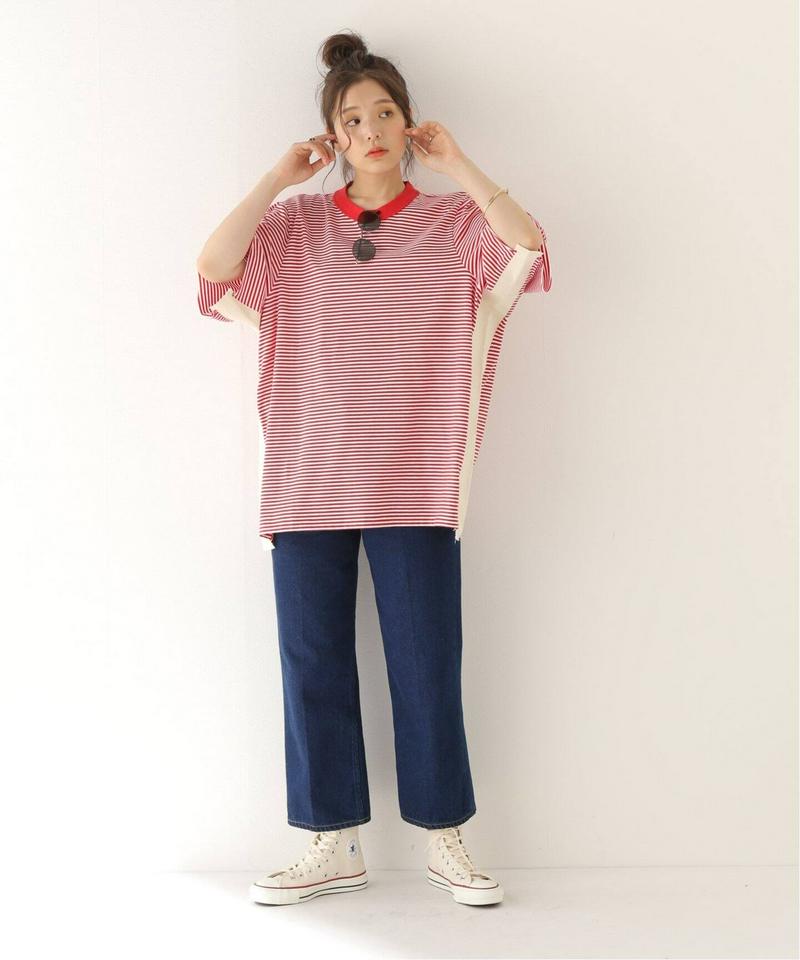 【CAMIEL FORTGENS / カミエル・フォートヘンス】Stripe Insert Tee：Tシャツ（JOURNAL S