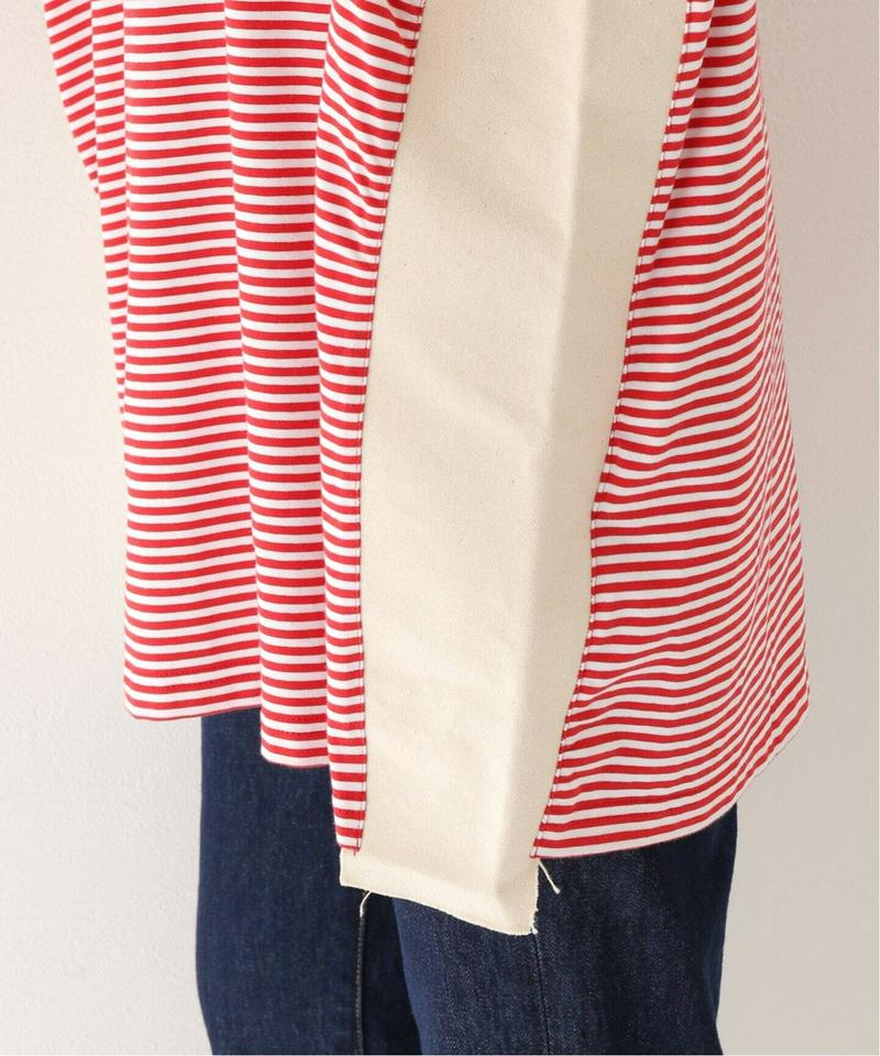 【CAMIEL FORTGENS / カミエル・フォートヘンス】Stripe Insert Tee：Tシャツ（JOURNAL S