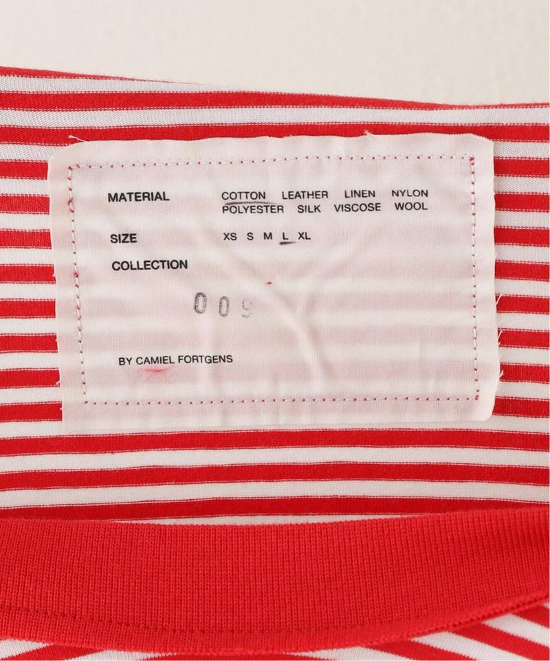 【CAMIEL FORTGENS / カミエル・フォートヘンス】Stripe Insert Tee：Tシャツ（JOURNAL S