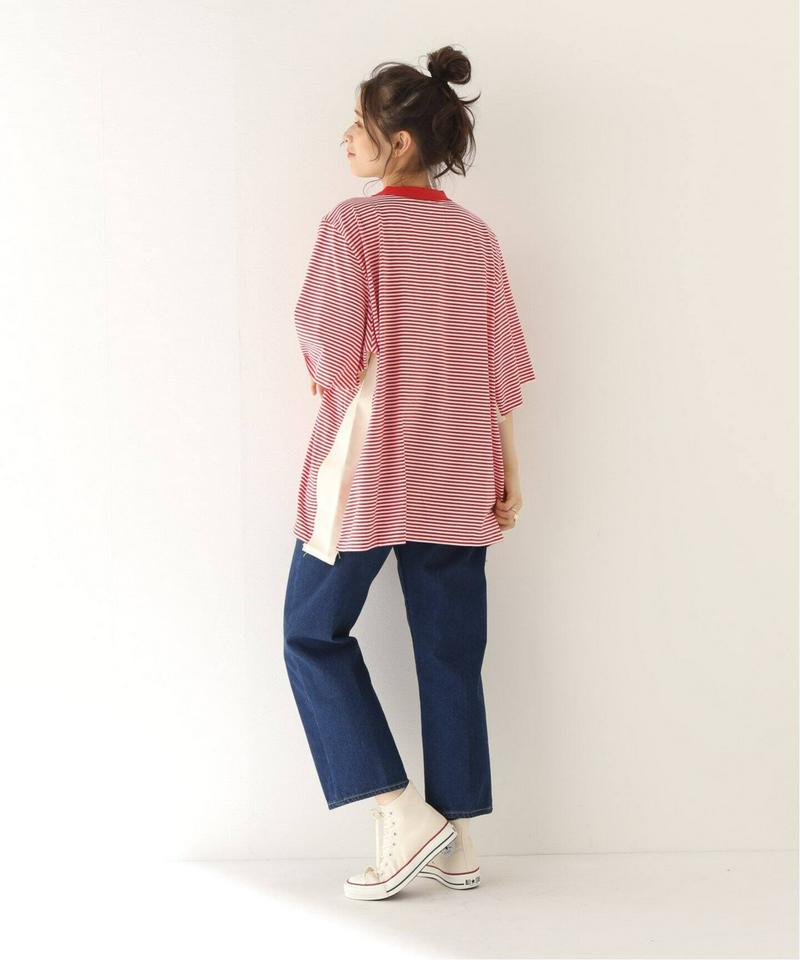 【CAMIEL FORTGENS / カミエル・フォートヘンス】Stripe Insert Tee：Tシャツ（JOURNAL S