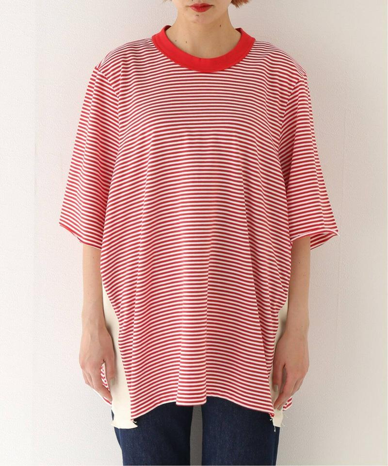 【CAMIEL FORTGENS / カミエル・フォートヘンス】Stripe Insert Tee：Tシャツ（JOURNAL S