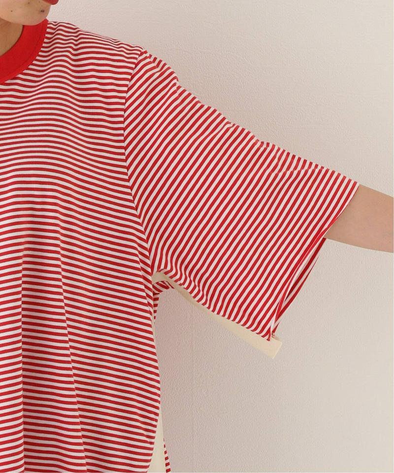 【CAMIEL FORTGENS / カミエル・フォートヘンス】Stripe Insert Tee：Tシャツ（JOURNAL S
