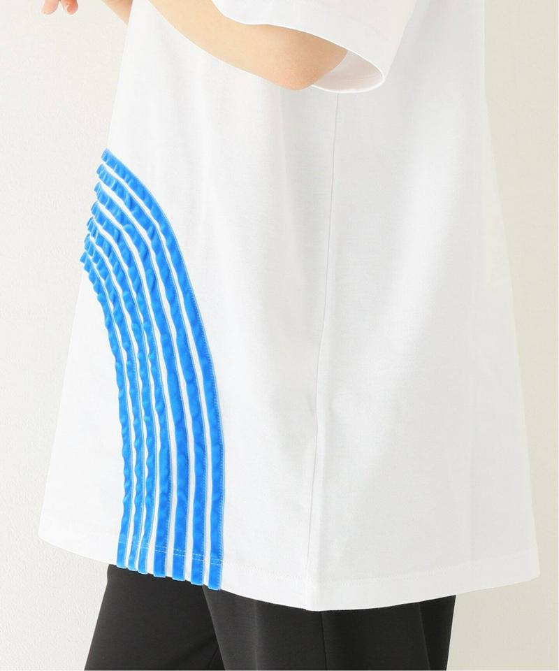 【DIMA LEU/ディマレウ】WHITE-TEE RAINBOW LIGHT BLUE：Tシャツ（JOURNAL STANDA