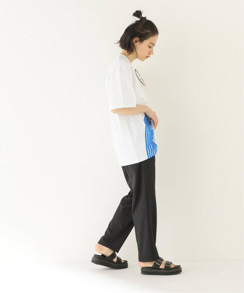 【DIMA LEU/ディマレウ】WHITE-TEE RAINBOW LIGHT BLUE：Tシャツ（JOURNAL STANDA