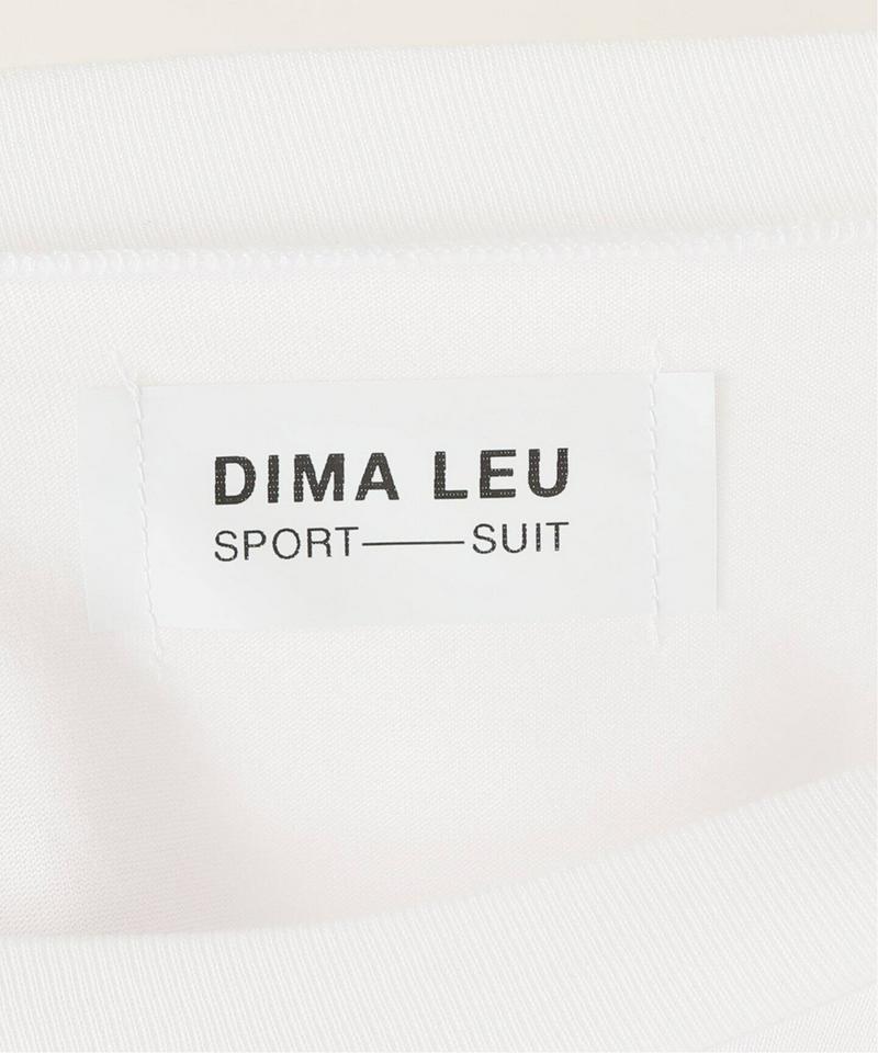 【DIMA LEU/ディマレウ】 WHITE-TEE SLEEVE RED：Tシャツ（JOURNAL STANDARD relu