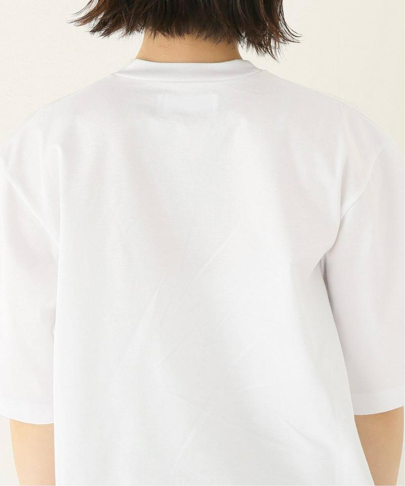 【DIMA LEU/ディマレウ】 WHITE-TEE SLEEVE RED：Tシャツ（JOURNAL STANDARD relu