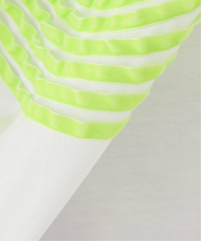 【DIMA LEU/ディマレウ】WHITE-TEE GREEN CIRCLE：Tシャツ（JOURNAL STANDARD rel