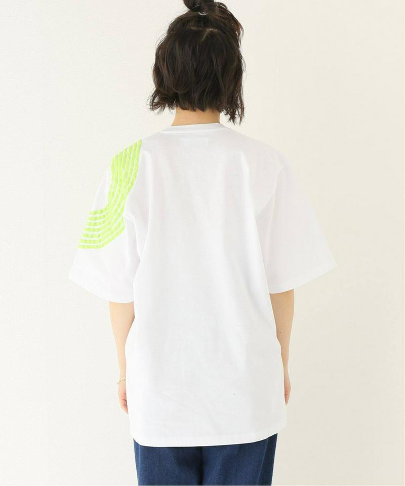 【DIMA LEU/ディマレウ】WHITE-TEE GREEN CIRCLE：Tシャツ（JOURNAL STANDARD rel