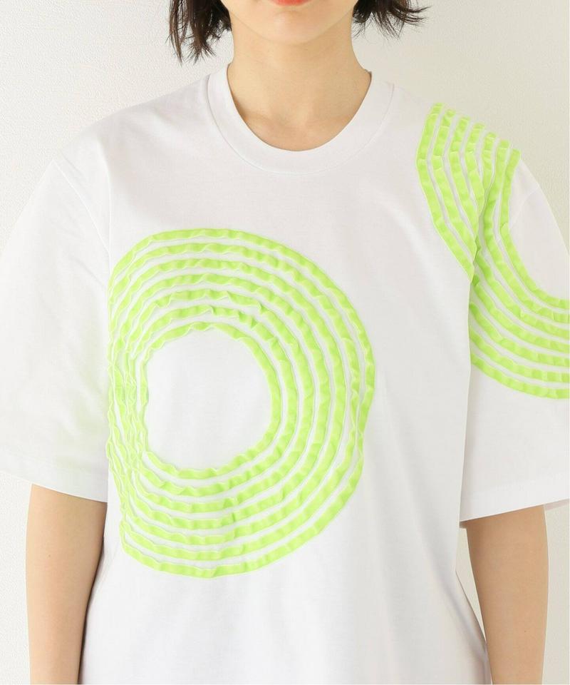 【DIMA LEU/ディマレウ】WHITE-TEE GREEN CIRCLE：Tシャツ（JOURNAL STANDARD rel