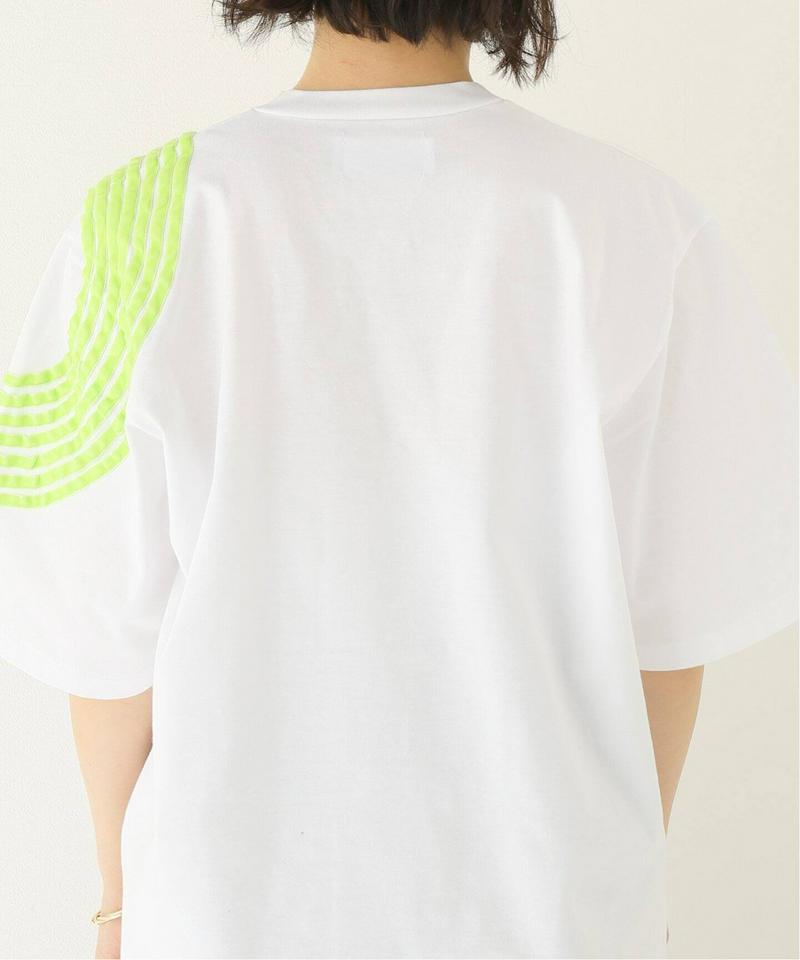 【DIMA LEU/ディマレウ】WHITE-TEE GREEN CIRCLE：Tシャツ（JOURNAL STANDARD rel