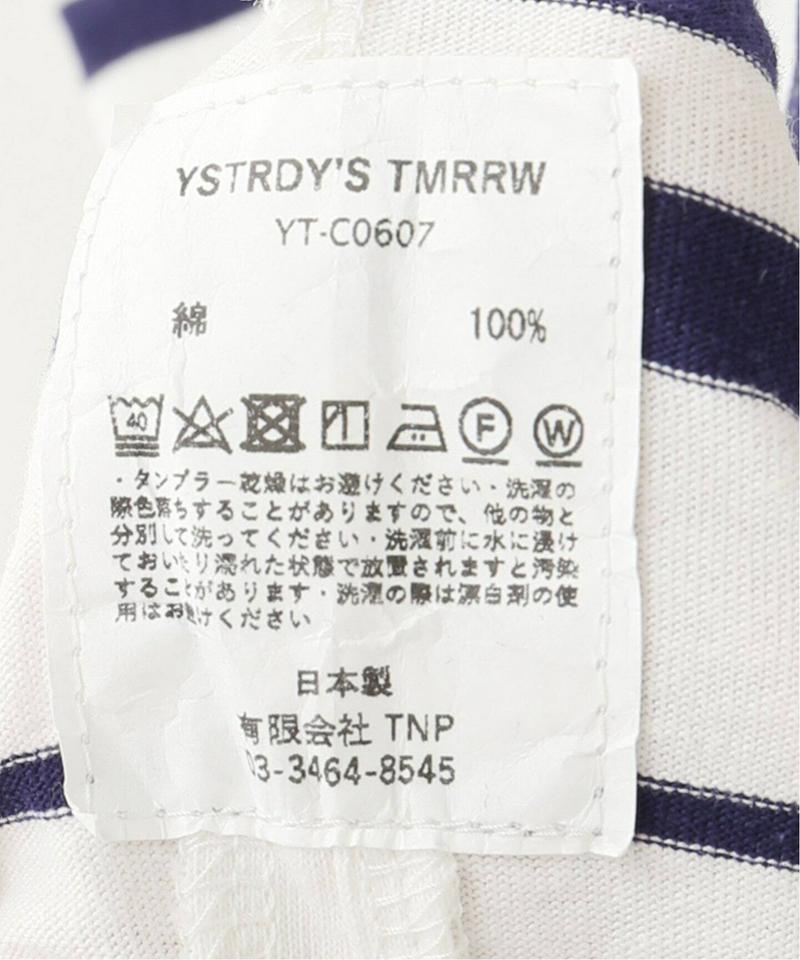 【YSTRDY’S TMRRW/イエスタディトゥモロー】BORDER BAGGY TEE LS：Tシャツ◆（JOURNAL ST