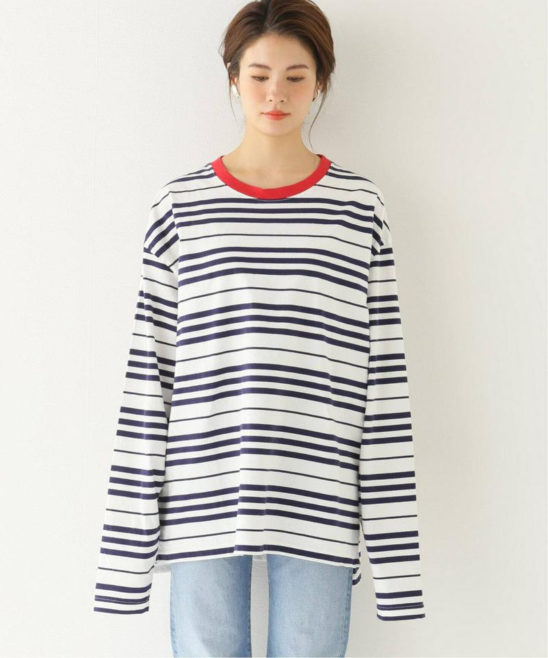 【YSTRDY’S TMRRW/イエスタディトゥモロー】BORDER BAGGY TEE LS：Tシャツ◆（JOURNAL ST