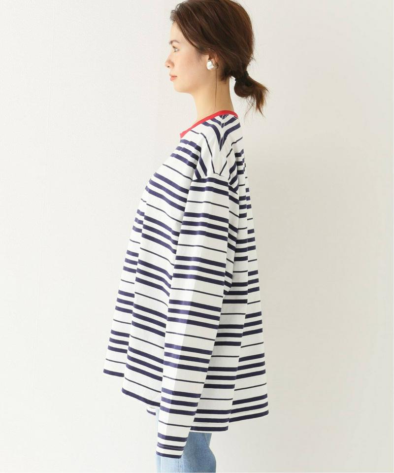 【YSTRDY’S TMRRW/イエスタディトゥモロー】BORDER BAGGY TEE LS：Tシャツ◆（JOURNAL ST