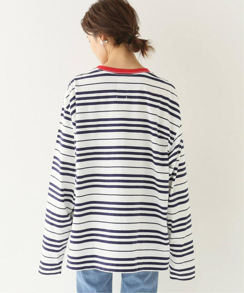 【YSTRDY’S TMRRW/イエスタディトゥモロー】BORDER BAGGY TEE LS：Tシャツ◆（JOURNAL ST