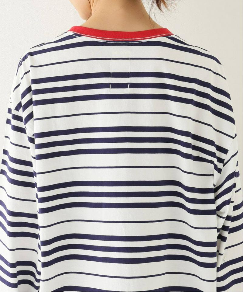 【YSTRDY’S TMRRW/イエスタディトゥモロー】BORDER BAGGY TEE LS：Tシャツ◆（JOURNAL ST