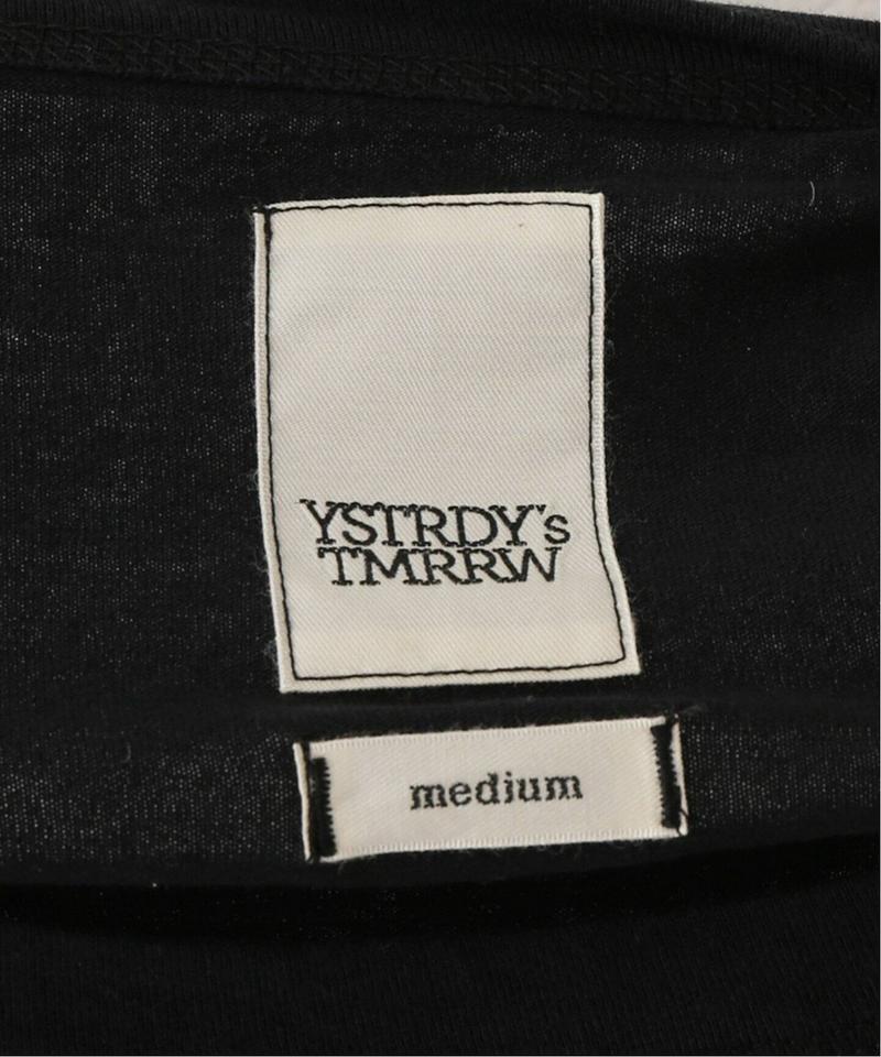 【YSTRDY’S TMRRW/イエスタディトゥモロー】JERSEY HUSTLER CREW TOP：Tシャツ