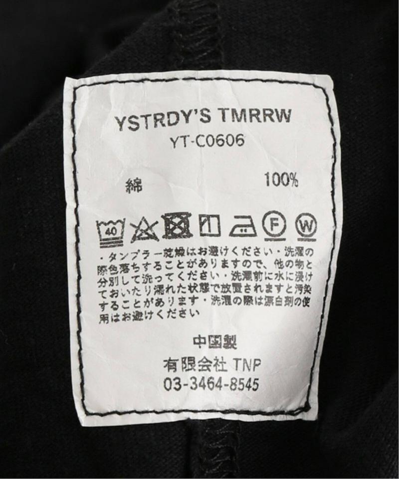 【YSTRDY’S TMRRW/イエスタディトゥモロー】JERSEY HUSTLER CREW TOP：Tシャツ