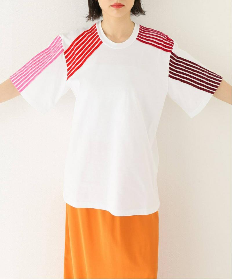 【DIMA LEU/ディマレウ】WHITE-TEE RED TONE：Tシャツ（JOURNAL STANDARD relume）