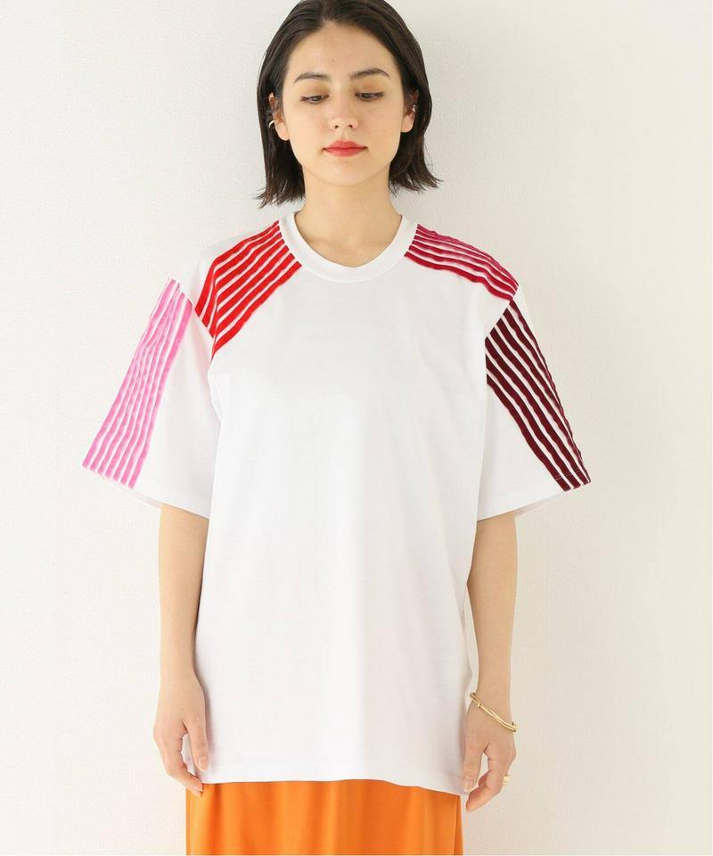 【DIMA LEU/ディマレウ】WHITE-TEE RED TONE：Tシャツ（JOURNAL STANDARD relume）