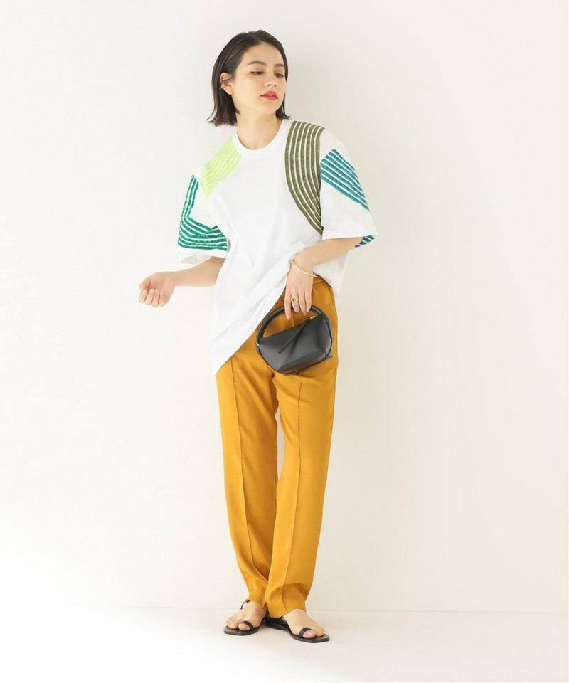 【DIMA LEU/ディマレウ】 WHITE-TEE GREEN TONE：Tシャツ（JOURNAL STANDARD relu