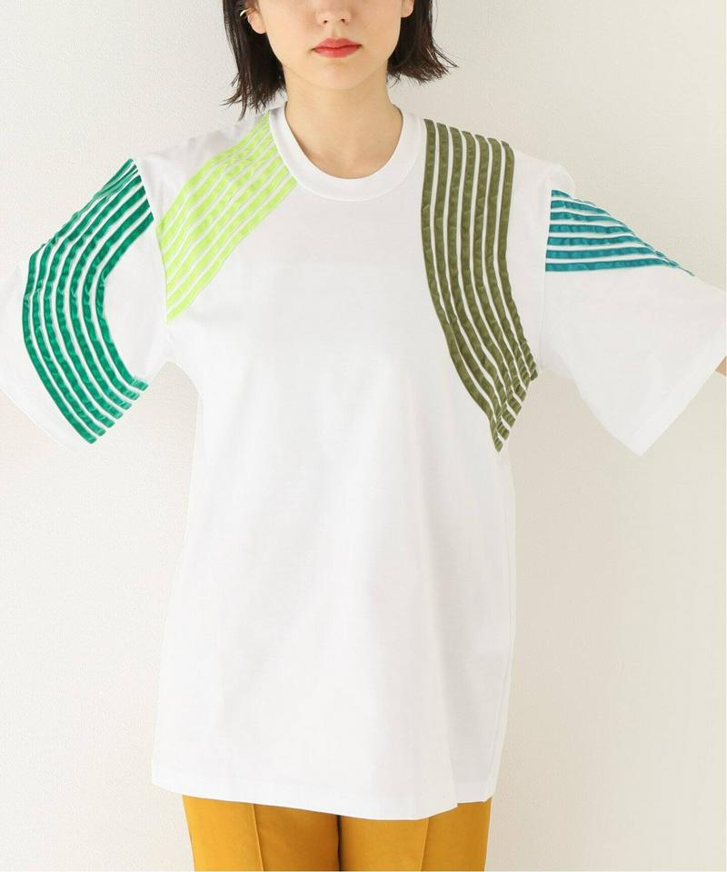 【DIMA LEU/ディマレウ】 WHITE-TEE GREEN TONE：Tシャツ（JOURNAL STANDARD relu