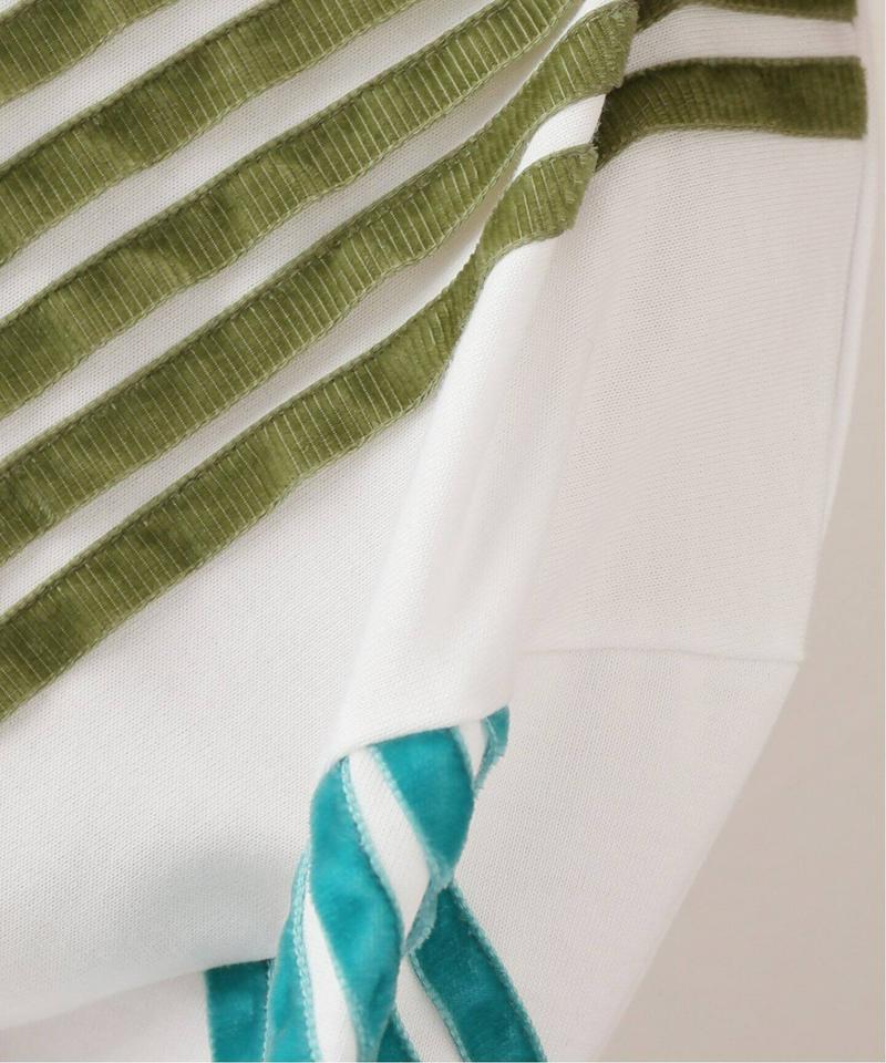 【DIMA LEU/ディマレウ】 WHITE-TEE GREEN TONE：Tシャツ（JOURNAL STANDARD relu