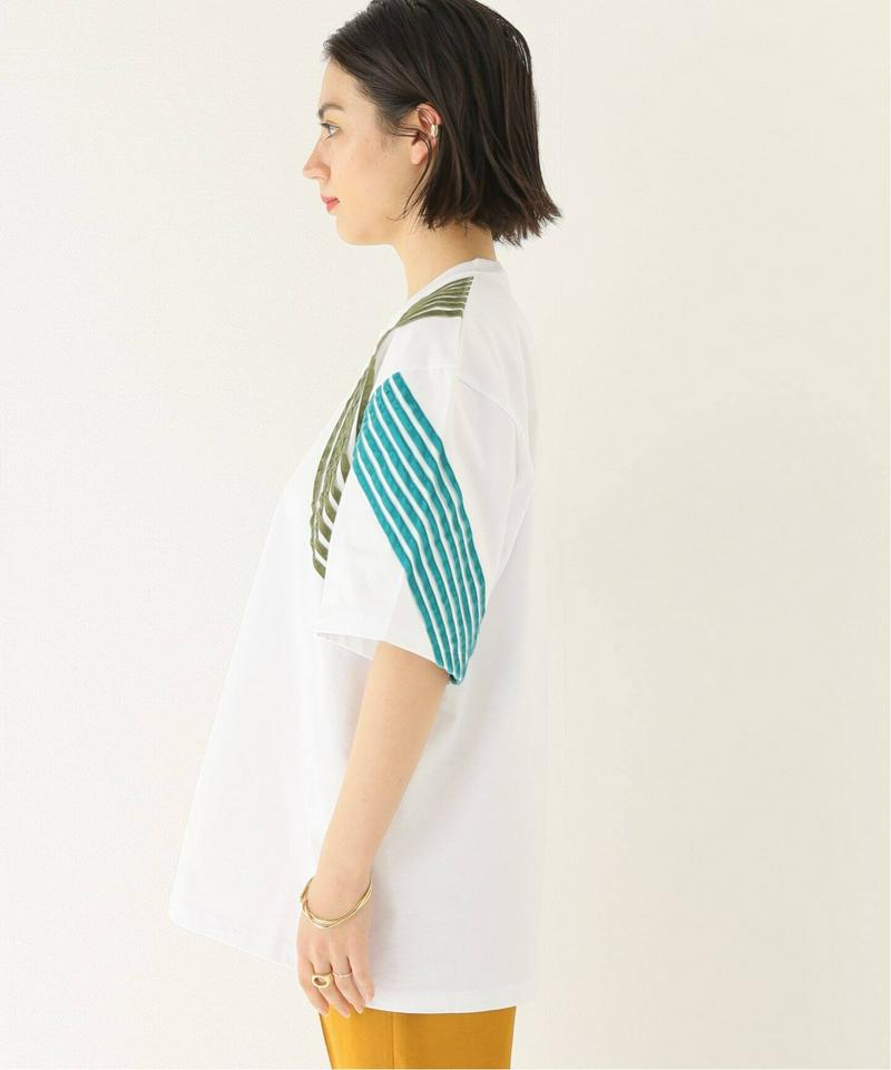 【DIMA LEU/ディマレウ】 WHITE-TEE GREEN TONE：Tシャツ（JOURNAL STANDARD relu