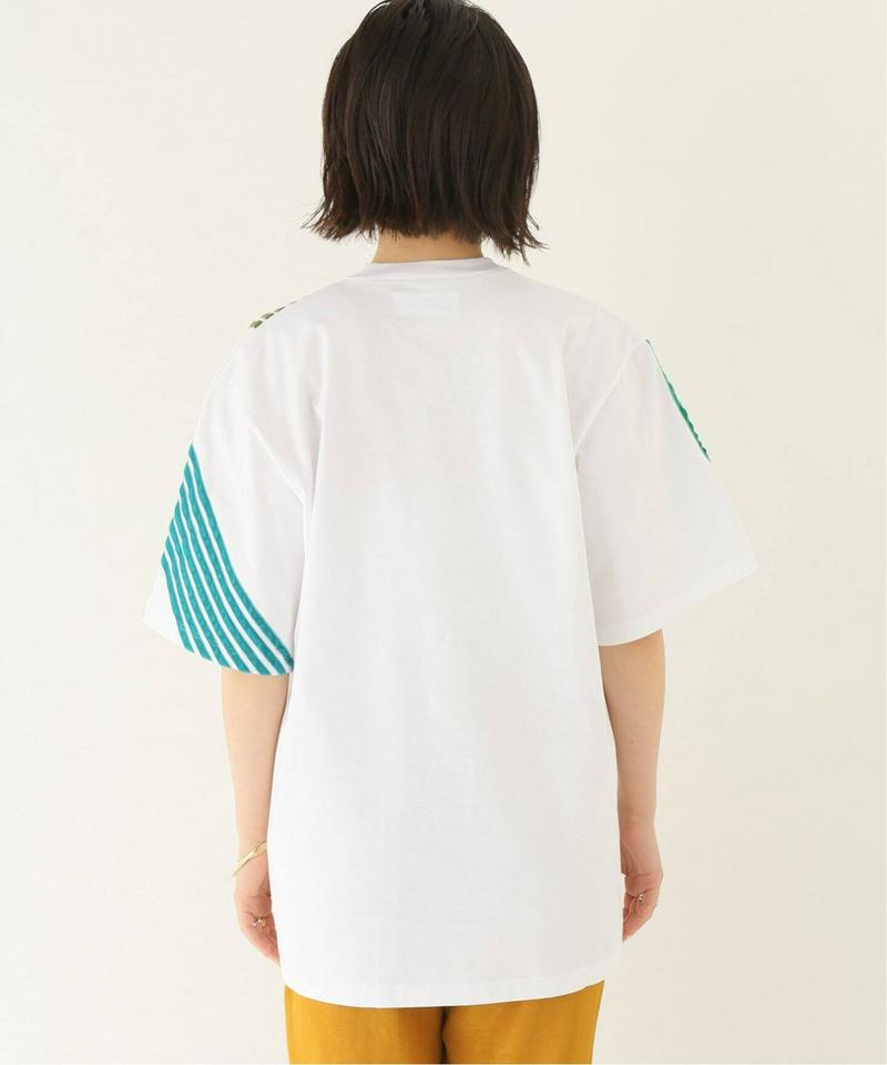 【DIMA LEU/ディマレウ】 WHITE-TEE GREEN TONE：Tシャツ（JOURNAL STANDARD relu